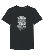 PHOTOGRAPHY Tricou mânecă scurtă guler larg Bărbat Skater