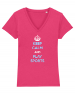 PLAY SPORTS Tricou mânecă scurtă guler V Damă Evoker