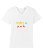POSSIBLE Tricou mânecă scurtă guler V Bărbat Presenter
