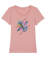 De gașcă Tricou mânecă scurtă guler larg fitted Damă Expresser