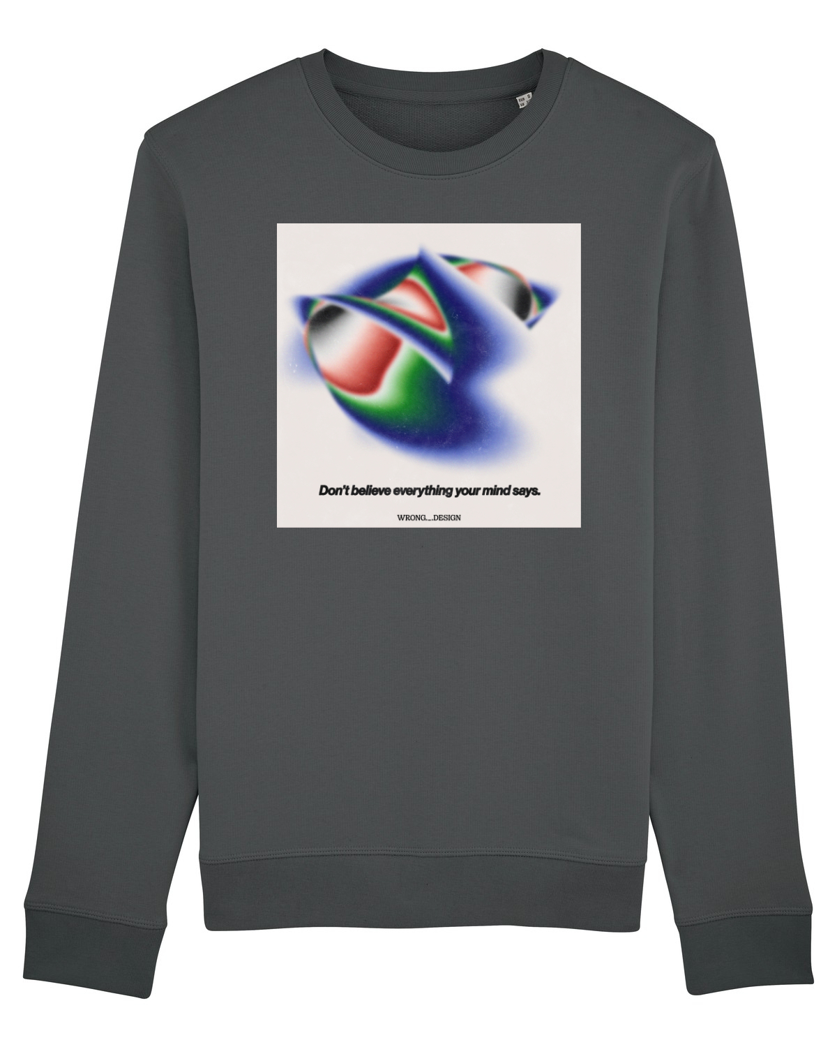 Bluză mânecă lungă Unisex Rise Anthracite