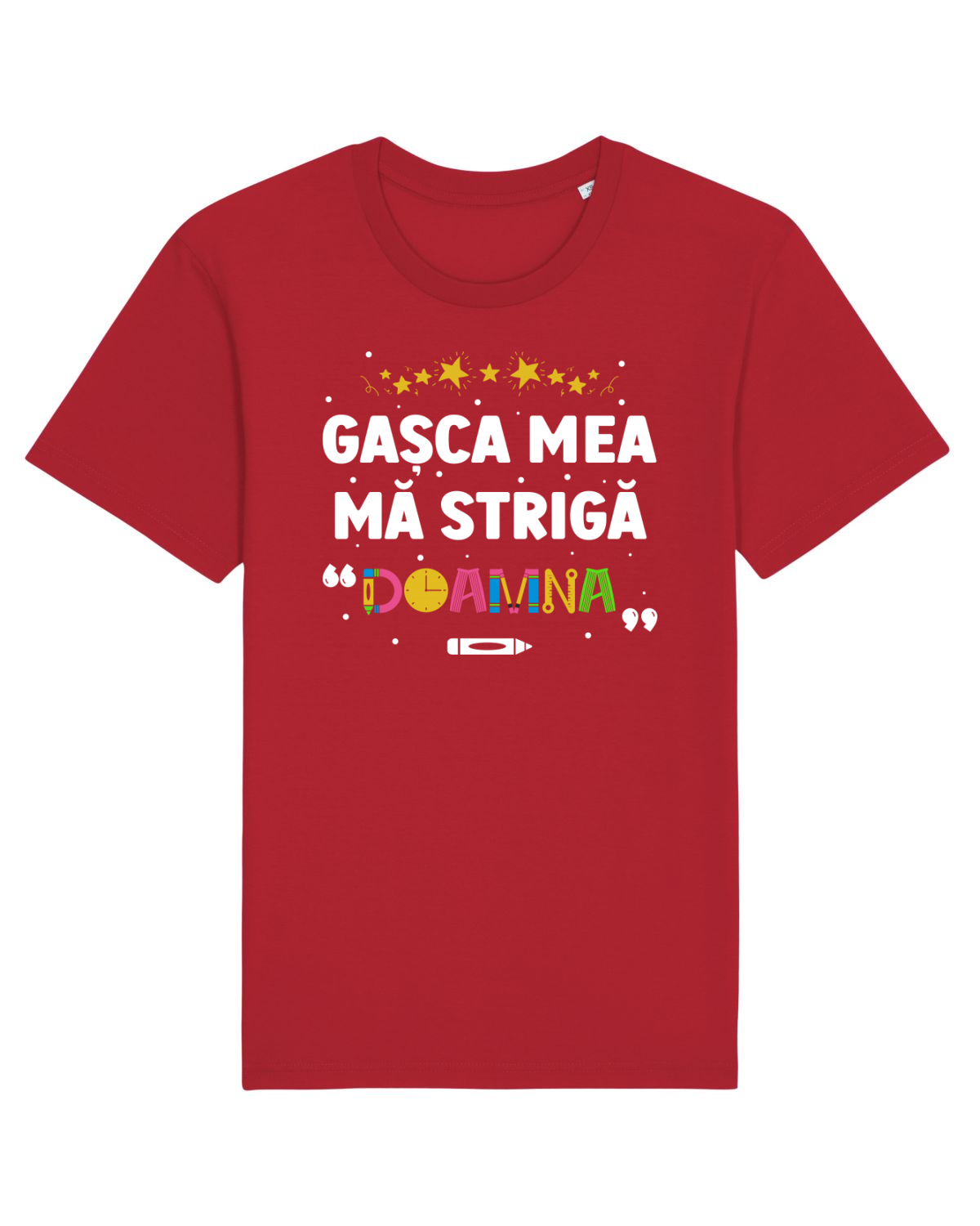 Tricou mânecă scurtă Unisex Rocker Red
