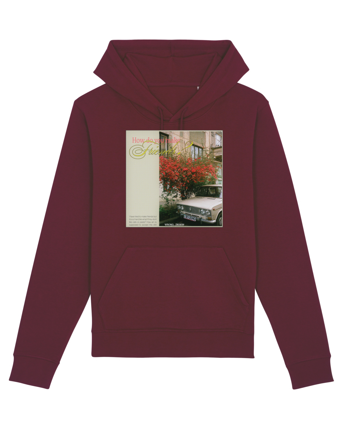 Hanorac Unisex Drummer Burgundy