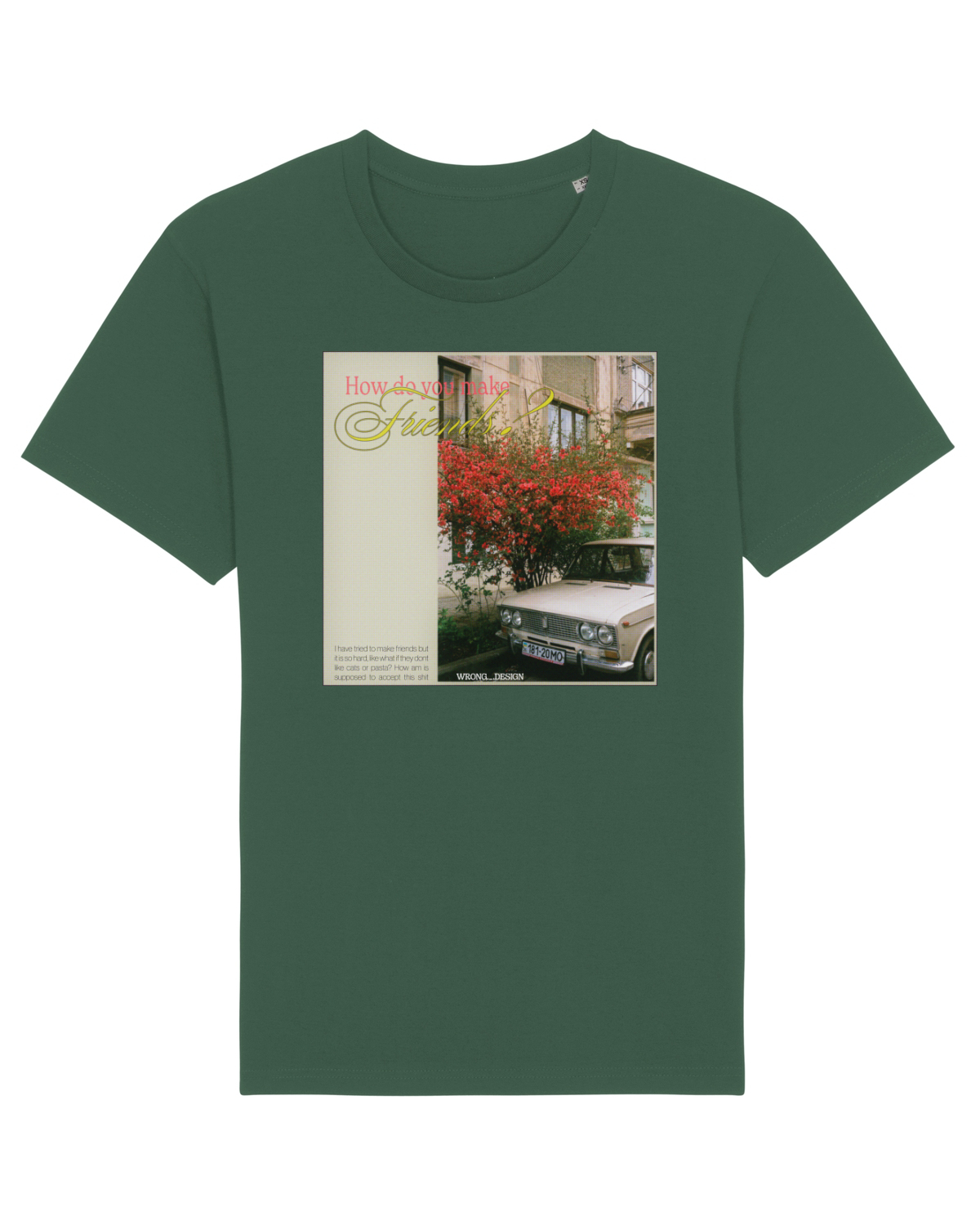Tricou mânecă scurtă Unisex Rocker Bottle Green