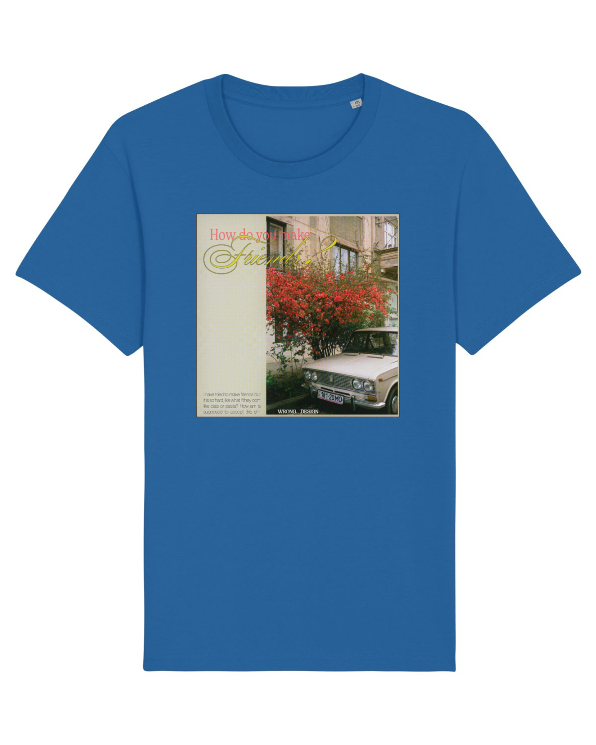 Tricou mânecă scurtă Unisex Rocker Royal Blue