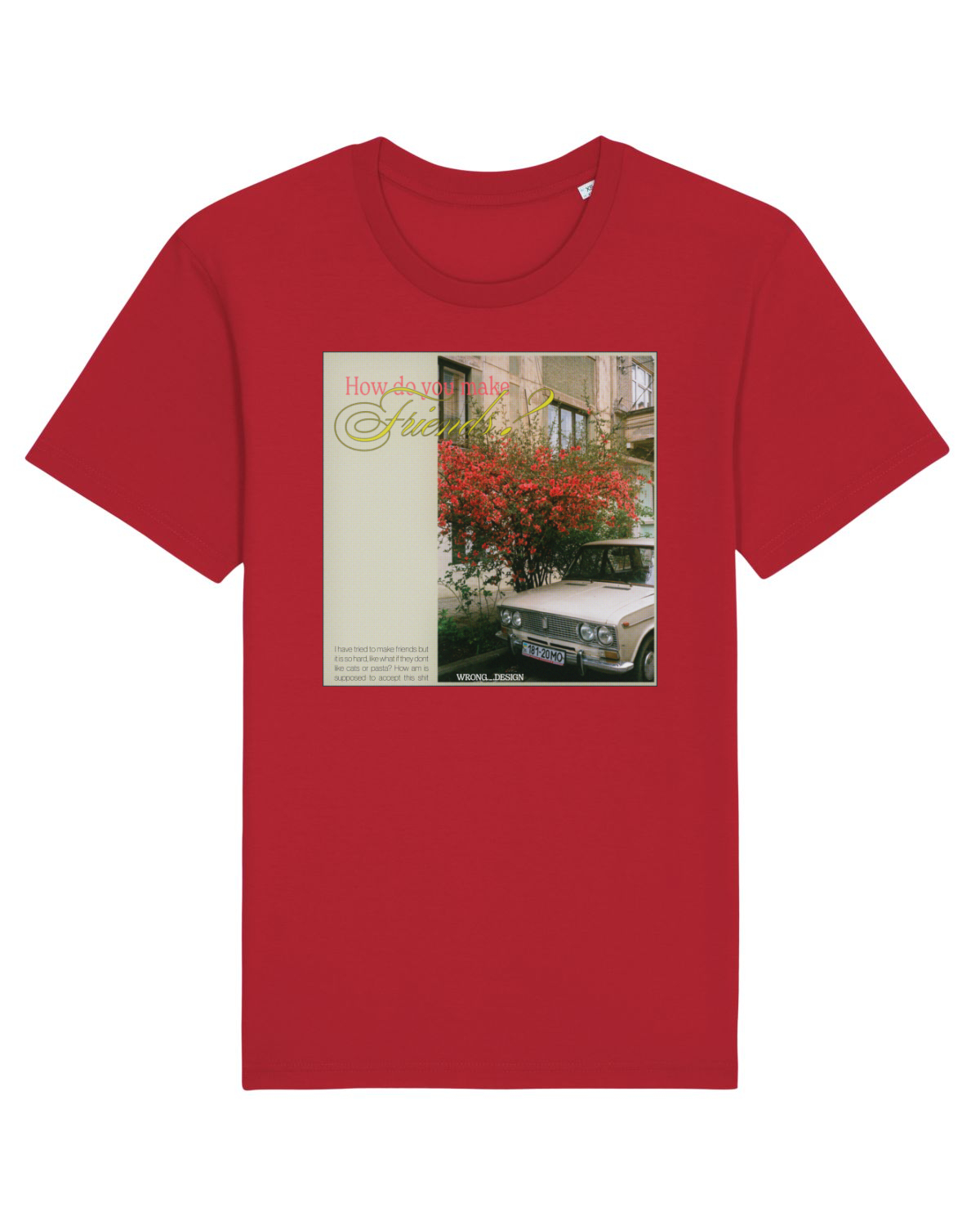 Tricou mânecă scurtă Unisex Rocker Red