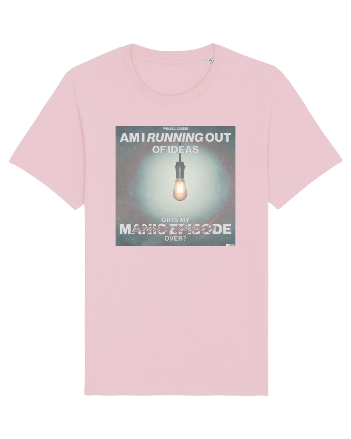Tricou mânecă scurtă Unisex Rocker Cotton Pink