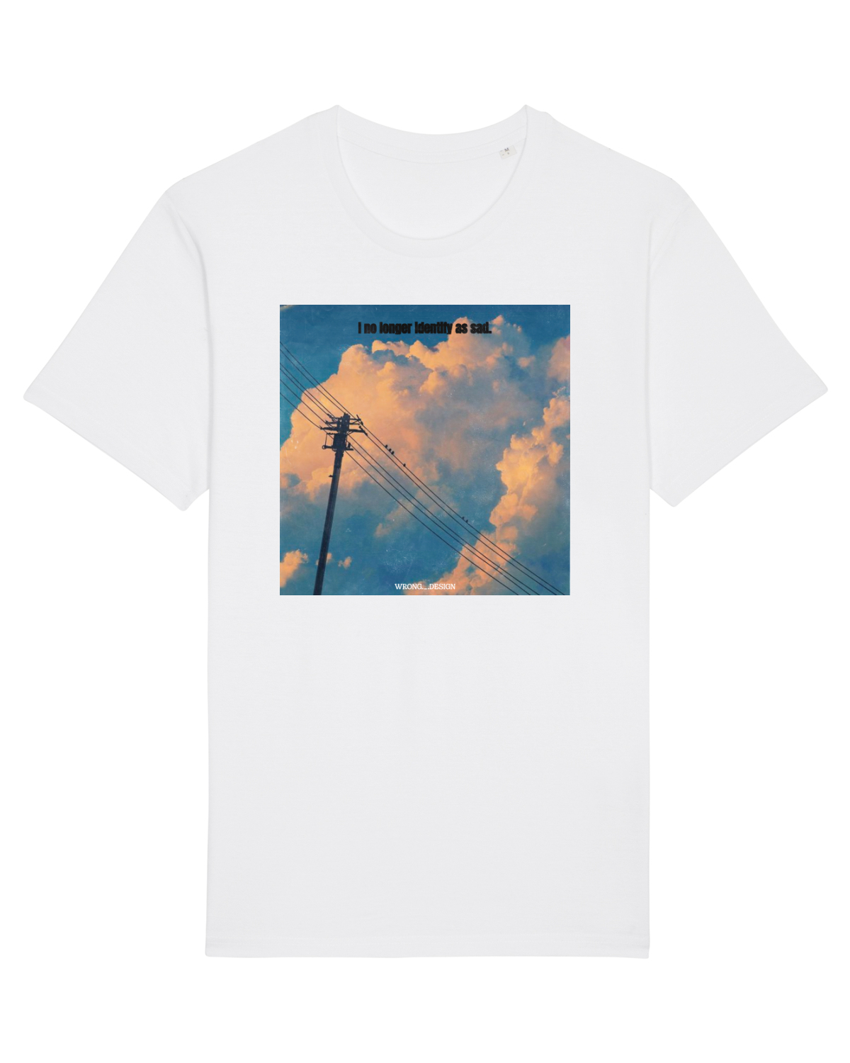 Tricou mânecă scurtă Unisex Rocker White