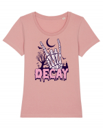 Decay Tricou mânecă scurtă guler larg fitted Damă Expresser