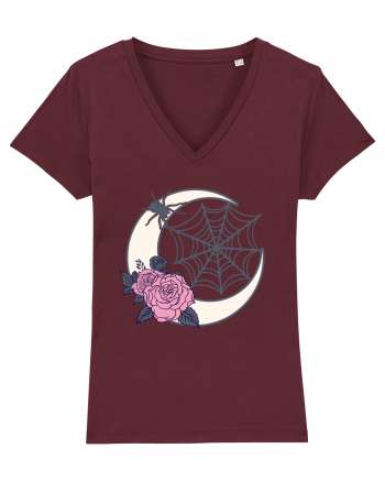 Moon Roses, Spider Net Burgundy