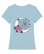 Moon Roses, Spider Net Tricou mânecă scurtă guler larg fitted Damă Expresser