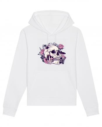 Skull Roses White