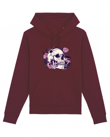 Skull Roses Burgundy