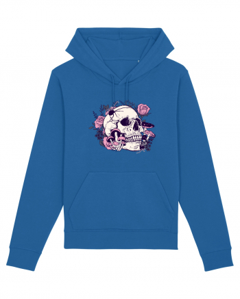 Skull Roses Royal Blue