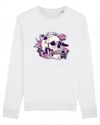 Skull Roses White