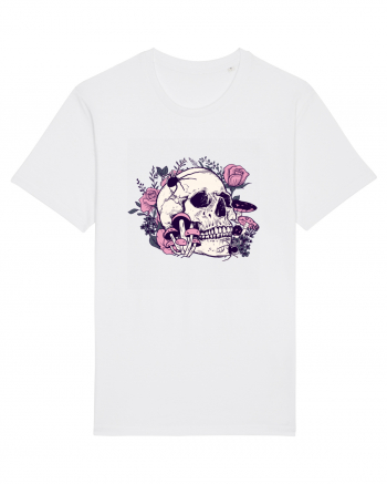 Skull Roses White