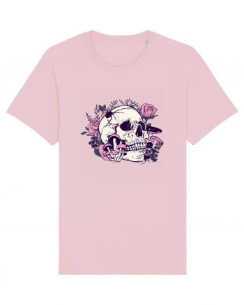 Skull Roses Cotton Pink