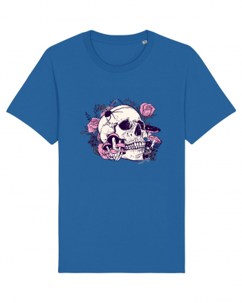 Skull Roses Royal Blue