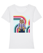 Ursu' Fresh Tricou mânecă scurtă guler larg fitted Damă Expresser
