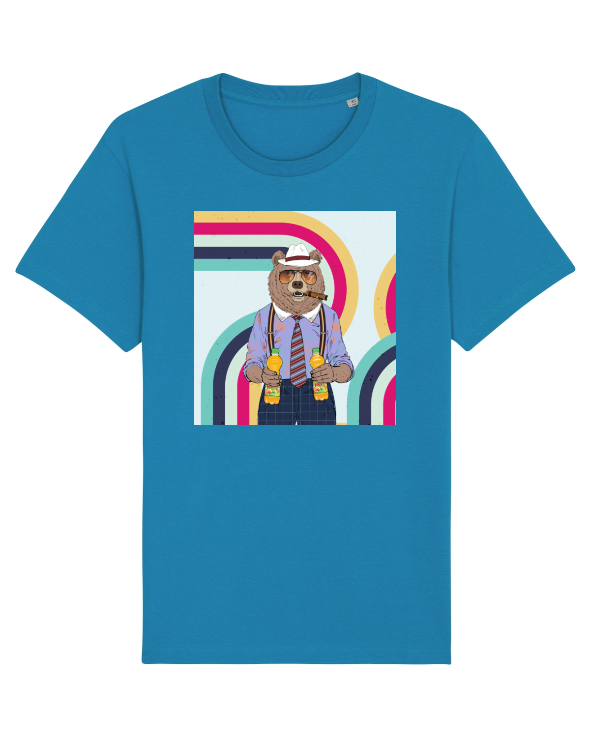 Tricou mânecă scurtă Unisex Rocker Azur