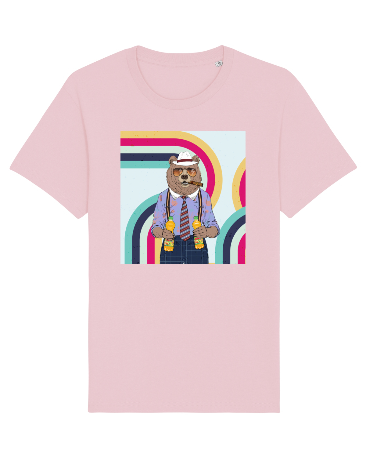 Tricou mânecă scurtă Unisex Rocker Cotton Pink