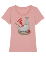 I love ciorbă de burtă Tricou mânecă scurtă guler larg fitted Damă Expresser