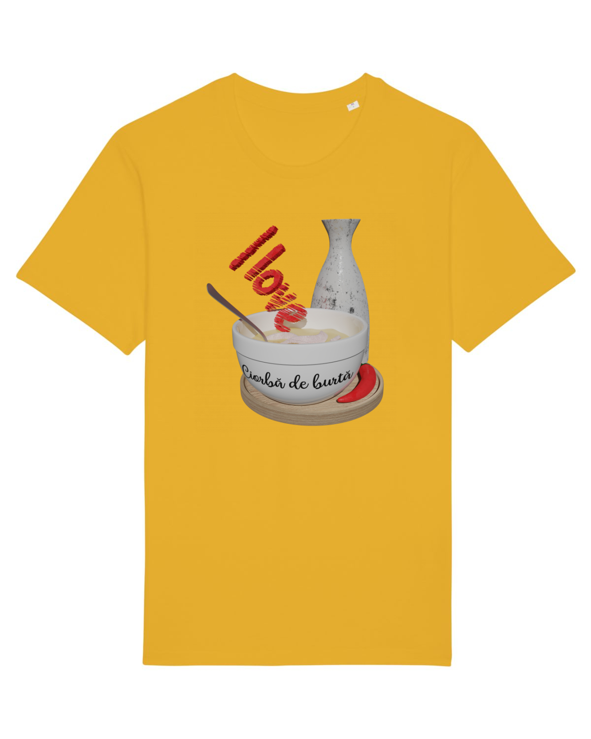Tricou mânecă scurtă Unisex Rocker Spectra Yellow