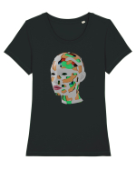 Straturi Tricou mânecă scurtă guler larg fitted Damă Expresser