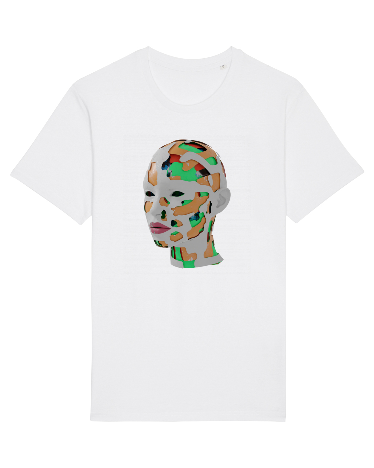 Tricou mânecă scurtă Unisex Rocker White