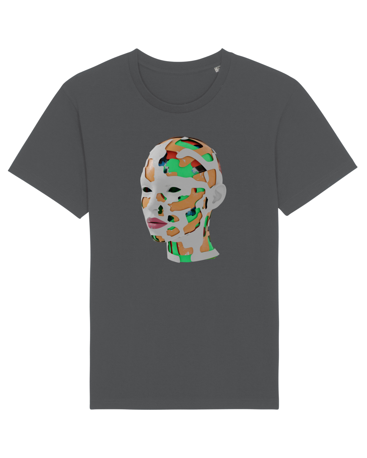 Tricou mânecă scurtă Unisex Rocker Anthracite