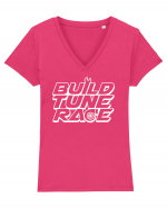 Build Tune Race Tricou mânecă scurtă guler V Damă Evoker