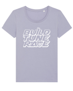 Build Tune Race Tricou mânecă scurtă guler larg fitted Damă Expresser