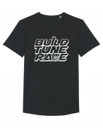 Build Tune Race Tricou mânecă scurtă guler larg Bărbat Skater