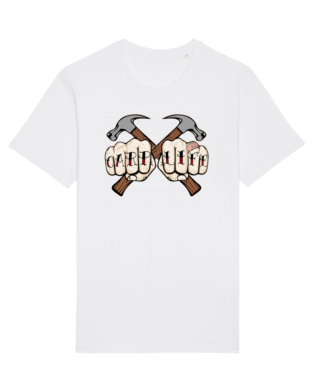 Tricou mânecă scurtă Unisex Rocker White