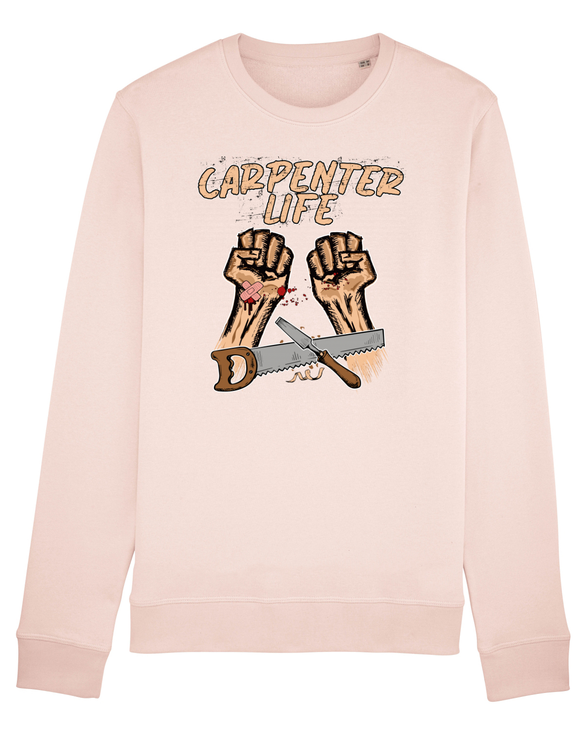 Bluză mânecă lungă Unisex Rise Candy Pink