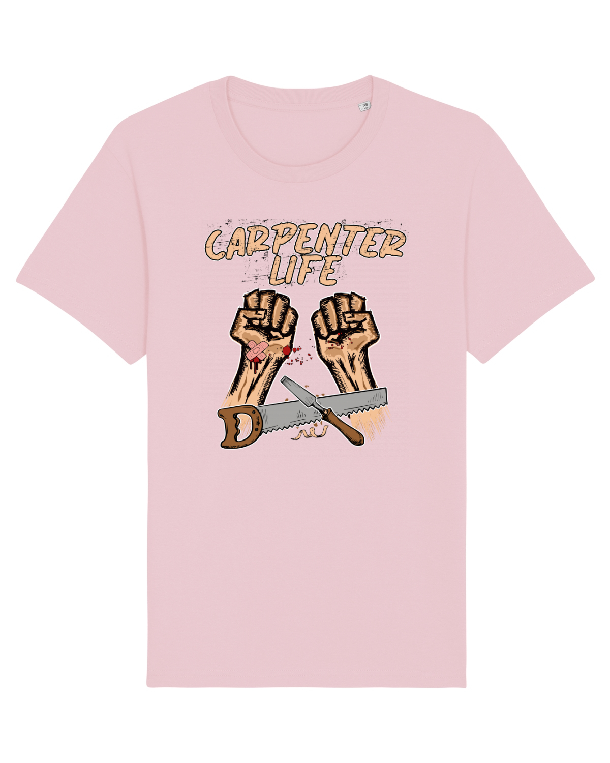 Tricou mânecă scurtă Unisex Rocker Cotton Pink