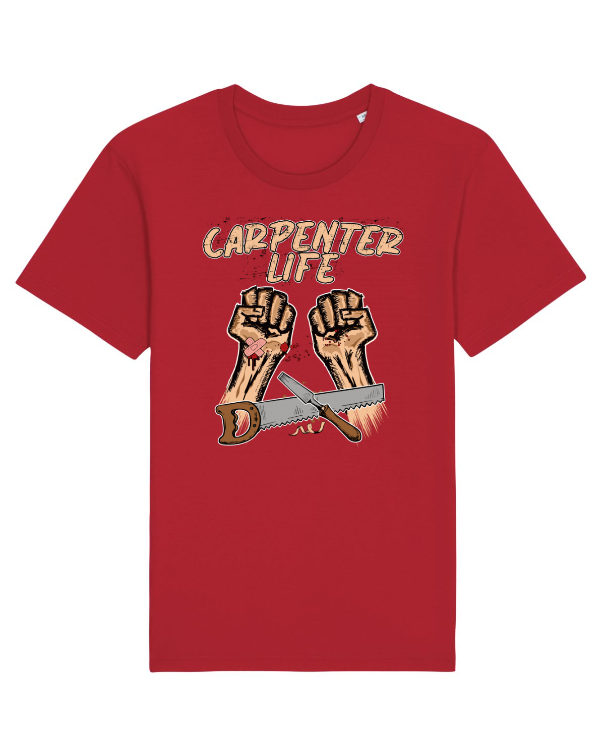 Tricou mânecă scurtă Unisex Rocker Red