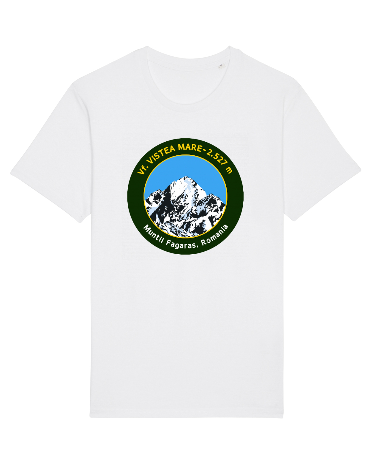 Tricou mânecă scurtă Unisex Rocker White