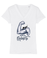 Merg pe mâna ta Tricou mânecă scurtă guler V Damă Evoker