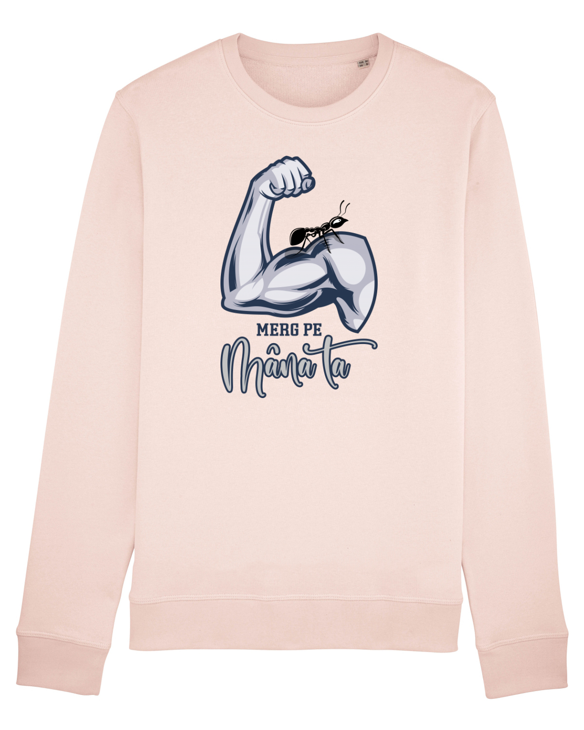 Bluză mânecă lungă Unisex Rise Candy Pink