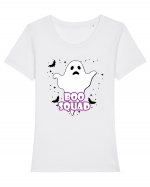 Boo Squad Tricou mânecă scurtă guler larg fitted Damă Expresser