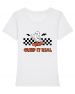 Creep It Real Tricou mânecă scurtă guler larg fitted Damă Expresser