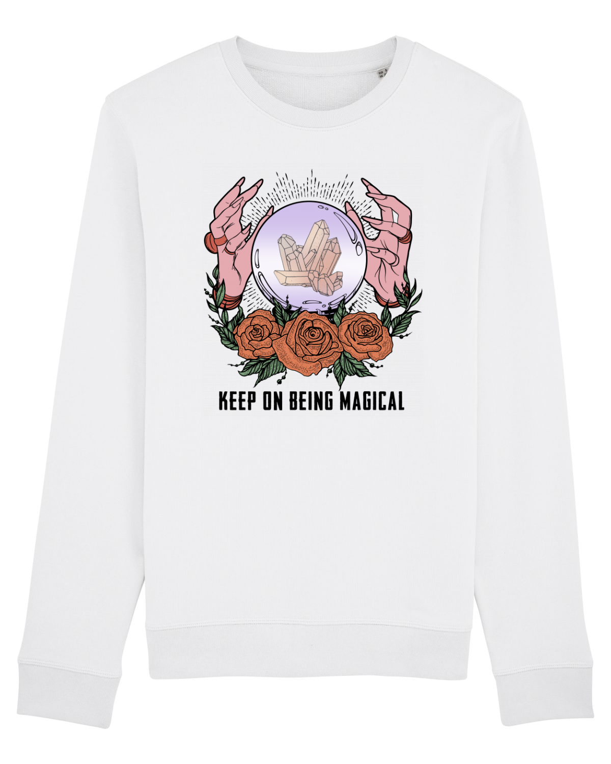 Bluză mânecă lungă Unisex Rise White