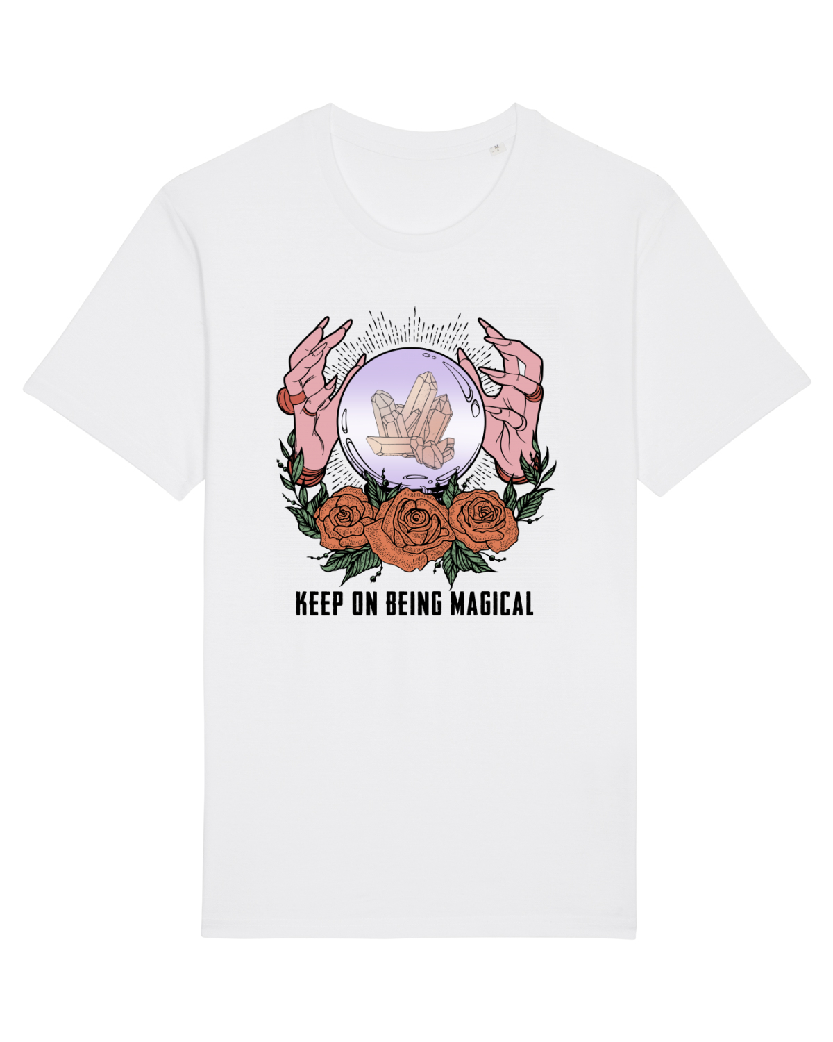 Tricou mânecă scurtă Unisex Rocker White