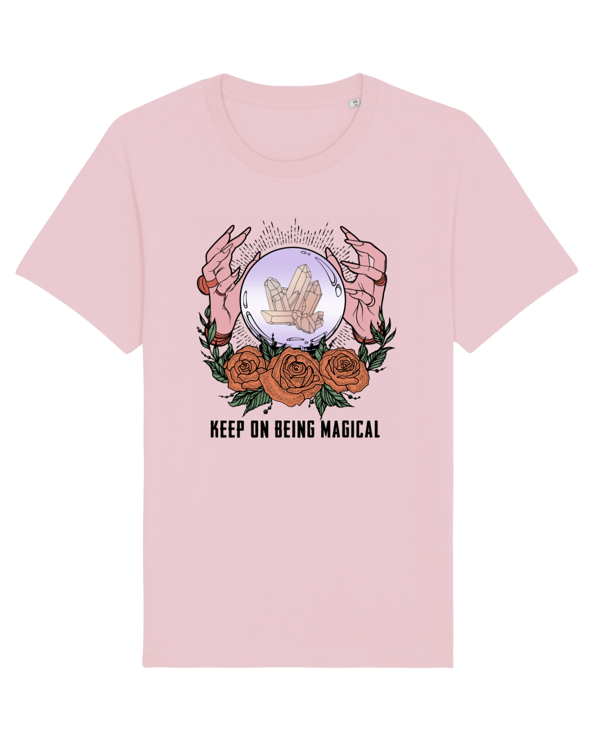Tricou mânecă scurtă Unisex Rocker Cotton Pink