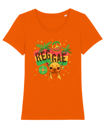 chillin chihuahua Bright Orange