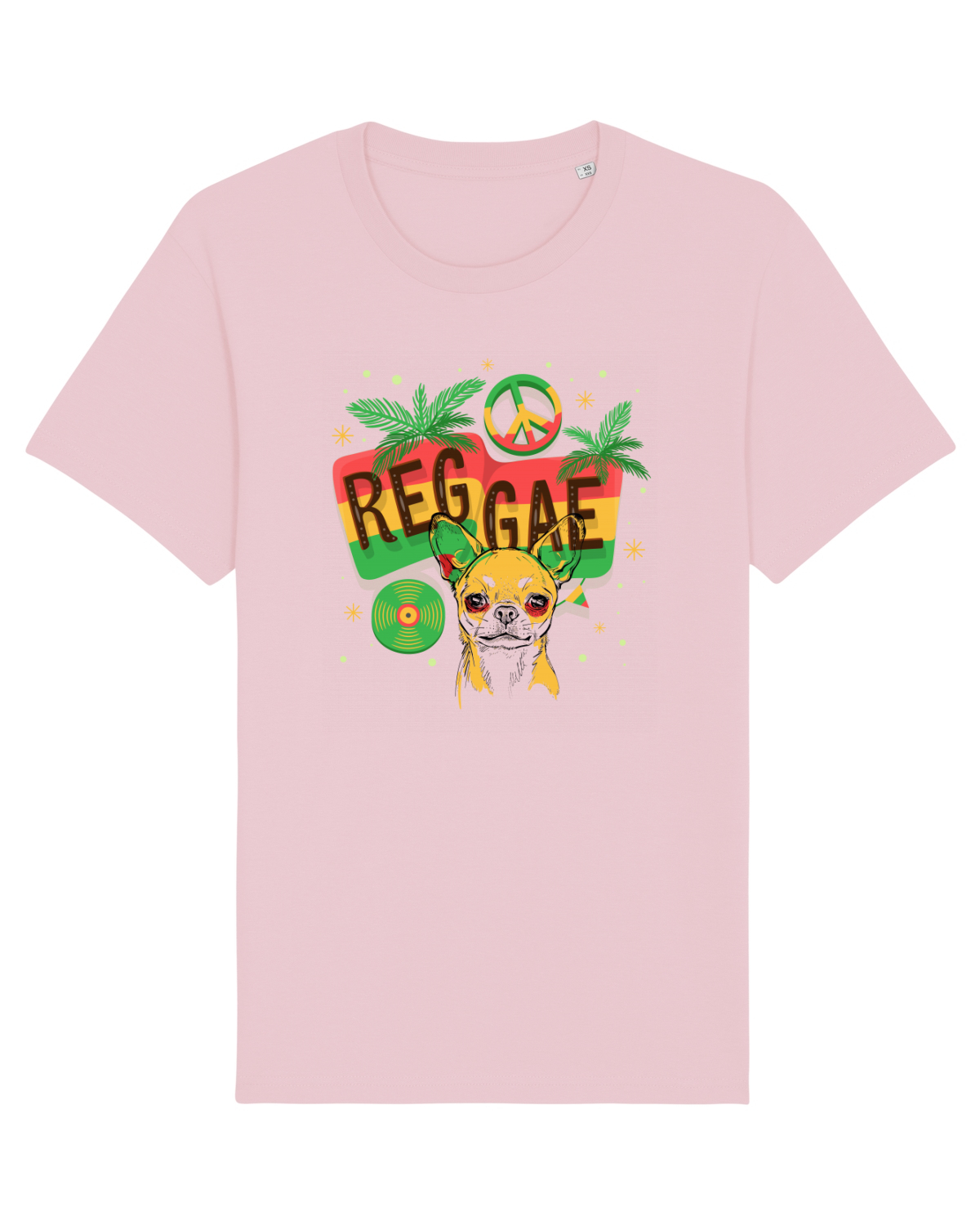 Tricou mânecă scurtă Unisex Rocker Cotton Pink