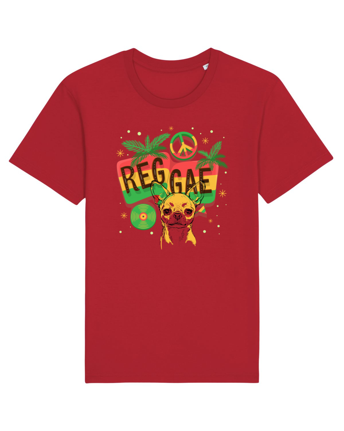 Tricou mânecă scurtă Unisex Rocker Red
