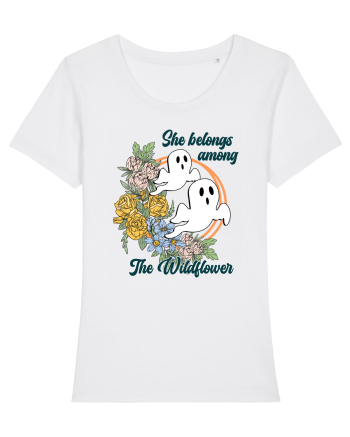 She Belongs Among The Wildflower White