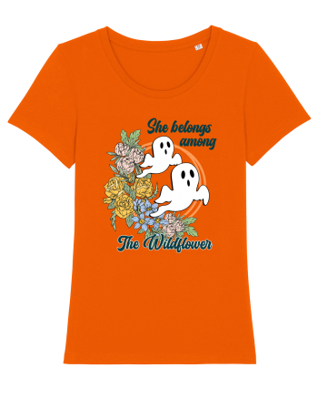 She Belongs Among The Wildflower Bright Orange